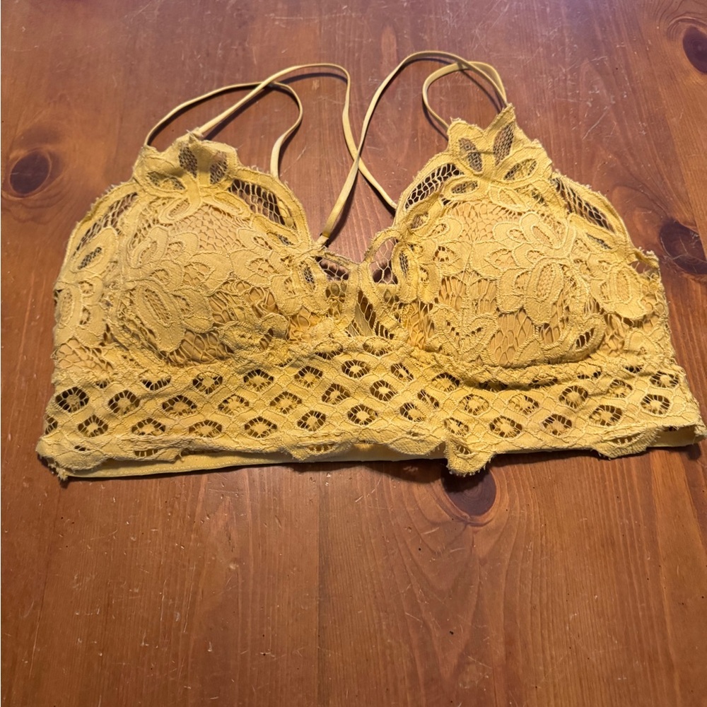 Yellow Lace Bralette